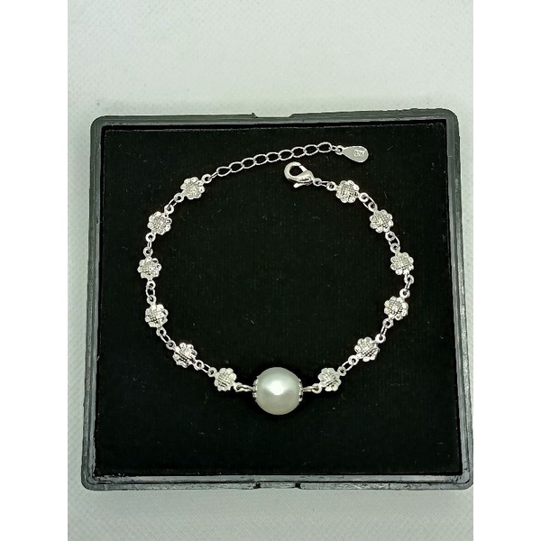 Gelang Mutiara Silver 925 | Gelang perak mutiara laut