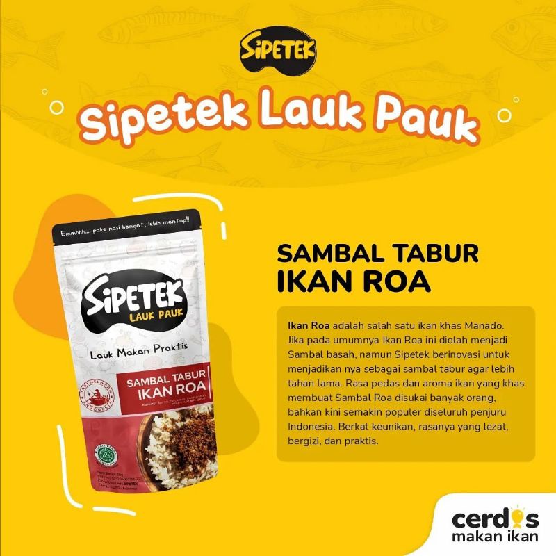 

sipetek sambal tabur ikan roa