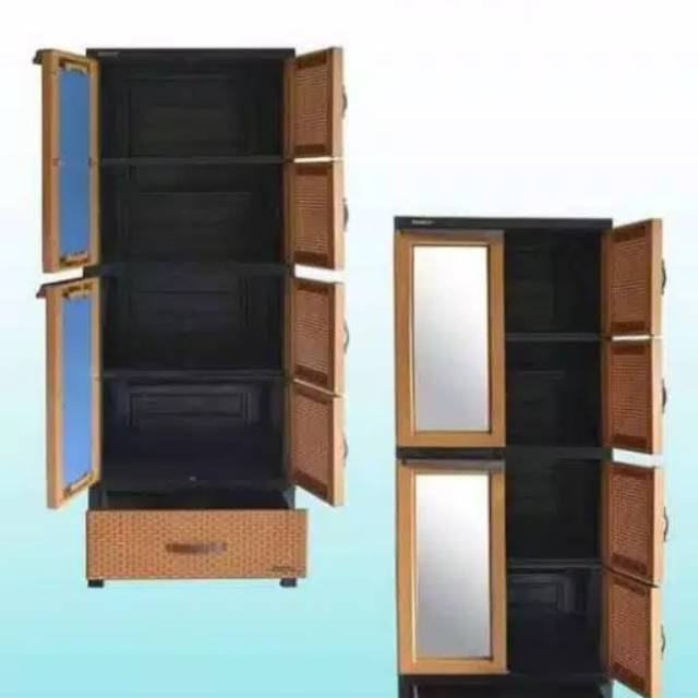 LEMARI PLASTIK LEMARI PAKAIAN LEMARI BAJU LEMARI BAYI RAK BAYI LEMARI ANAK LEMARI SUSUN