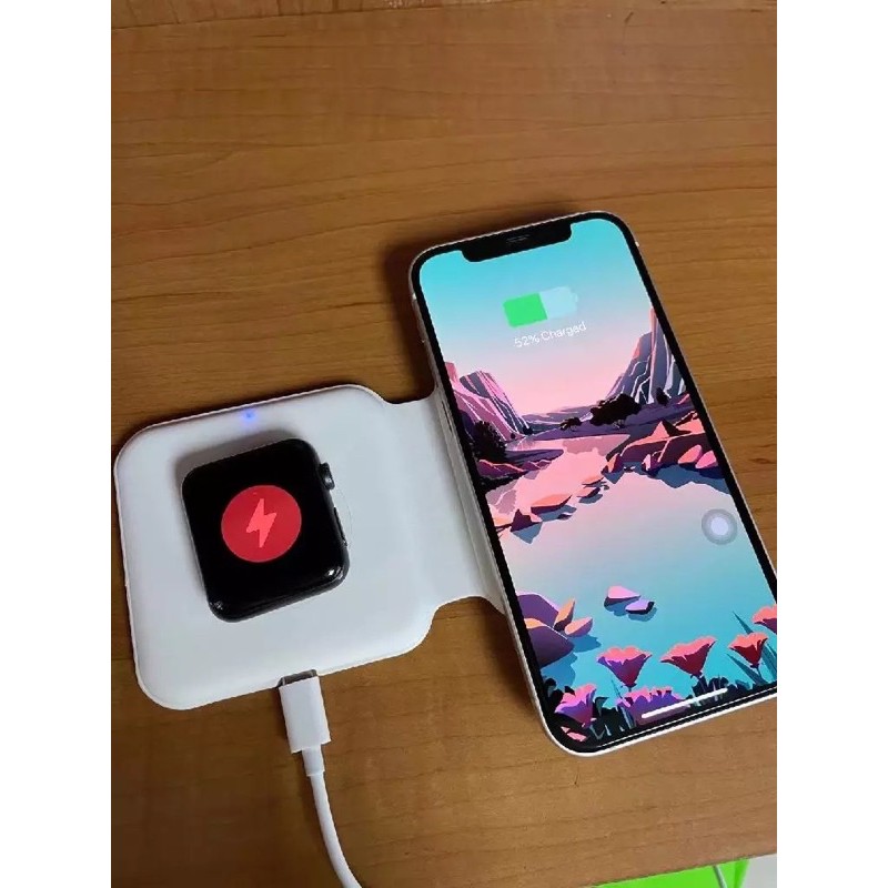 ELAVO Original Wireless FAST charger travel DOCK Handphone Universal HP Samsung S21 s7 edge s20 iphone 11 13 Xr 12 Folded apple watch 7 6 5 airpods 2 pro Duo