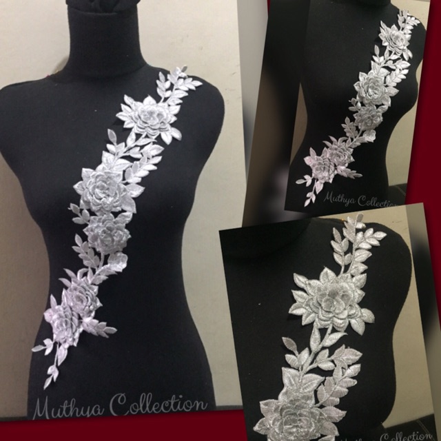 Renda Bunga Silver