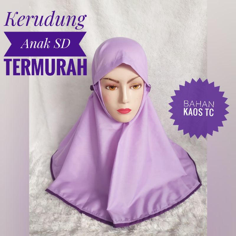 Kerudung anak SD termurah tersedia banyak warna