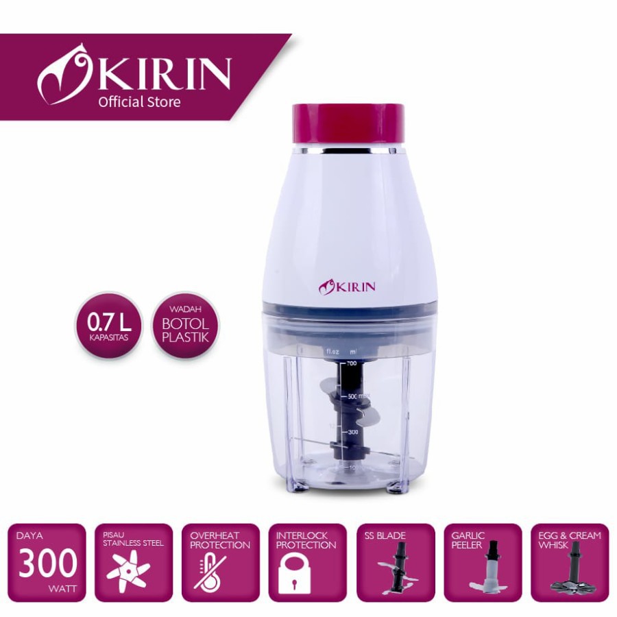Kirin Food Chopper Kirin 0.7 Liter KFC-307 Kirin Chopper Murah Kirin Chopper Food Grade Kirin Food C
