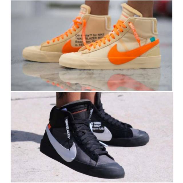 Sepatu Sneakers Pria Nike Blazer X Off White Import BNIB Terlaris - ,