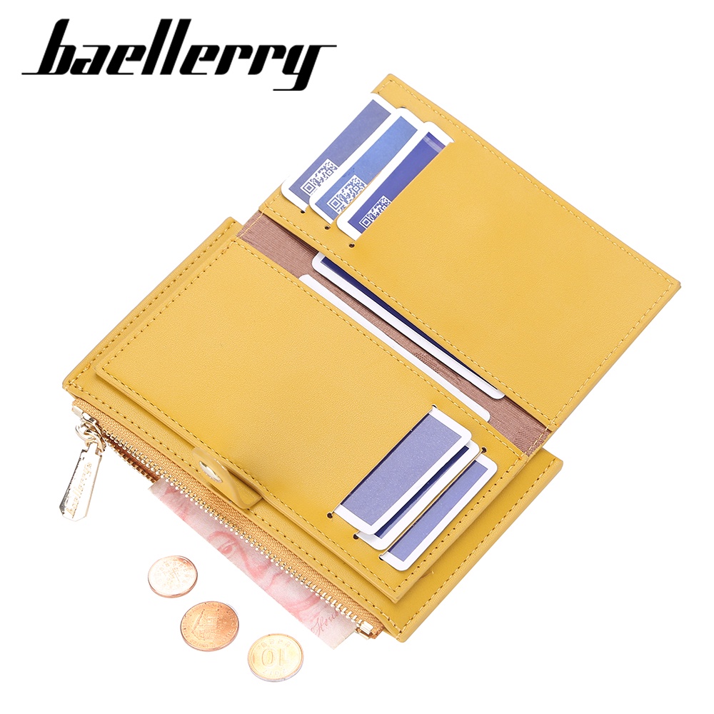 BAELLERRY N8623 Dompet Kartu Wanita Dompet Kecil Wanita Bahan Kulit PU Leather Premium WATCHKITE WKOS