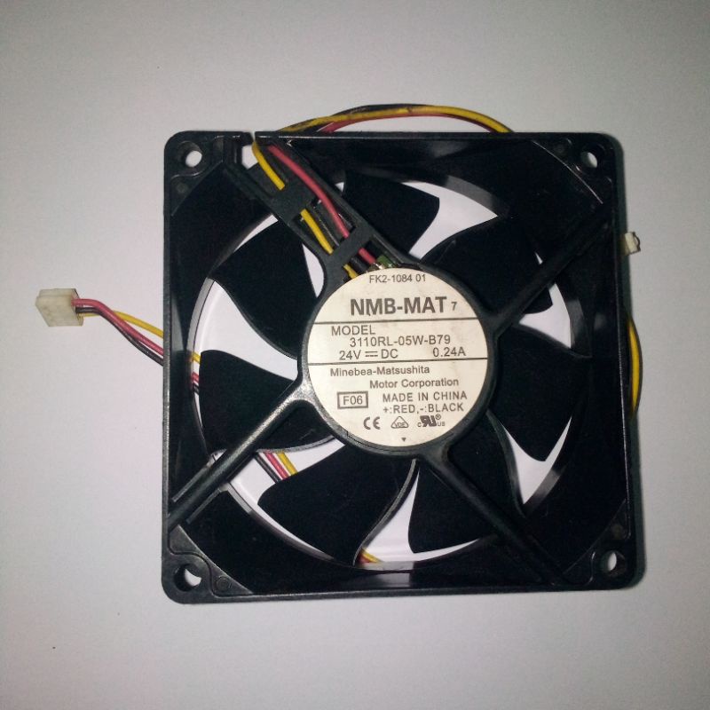 FAN 8CM KIPAS PRINTER FOTOCOPY ORIGINAL NMB 3110RL-04W-B79 24V 0.24A GARANSI