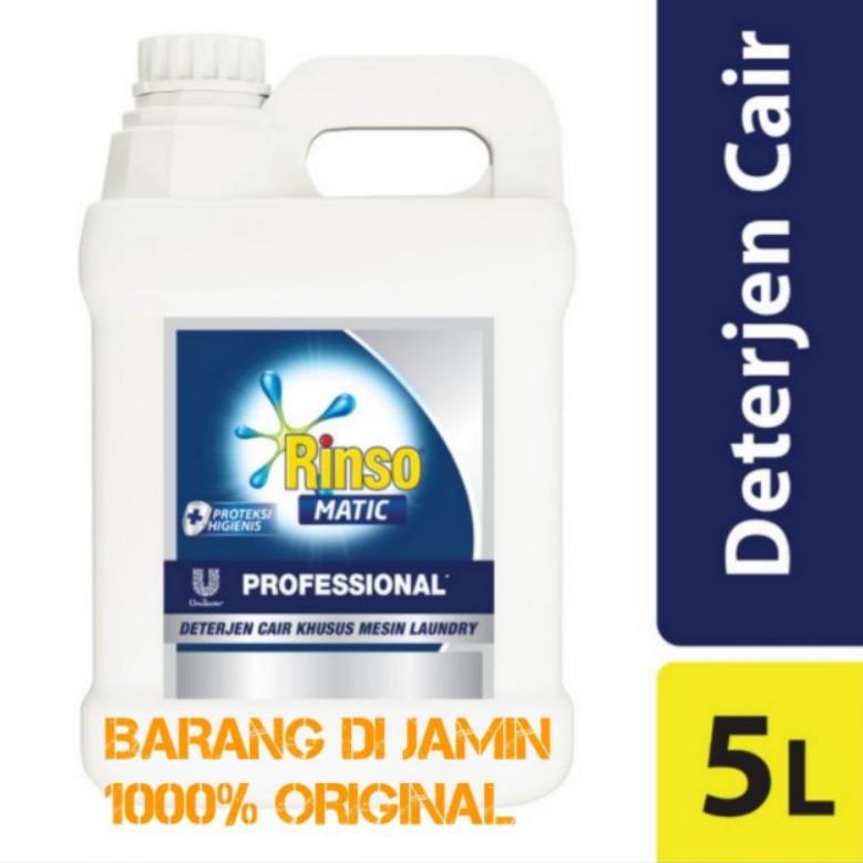 [KODE PRODUK CJVDS8595] Rinso matic cair 5 liter / Rinso matic profesional 5 liter