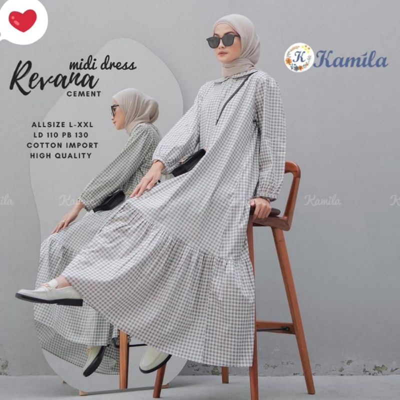 REVANA MIDI DRESS