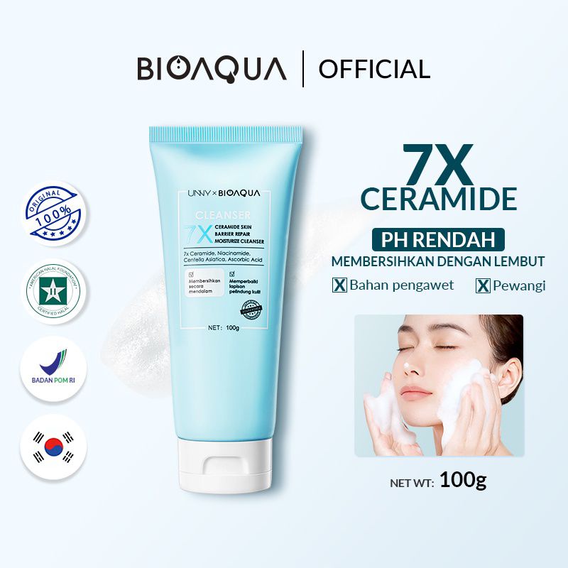 BIOAQUA 7X Ceramide Skin Barrier Facial Wash Cleanser