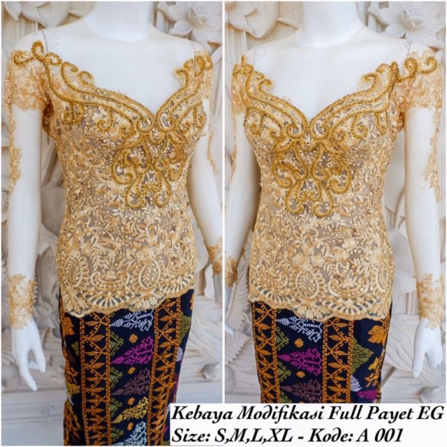 Kebaya modifikasi full payet premium