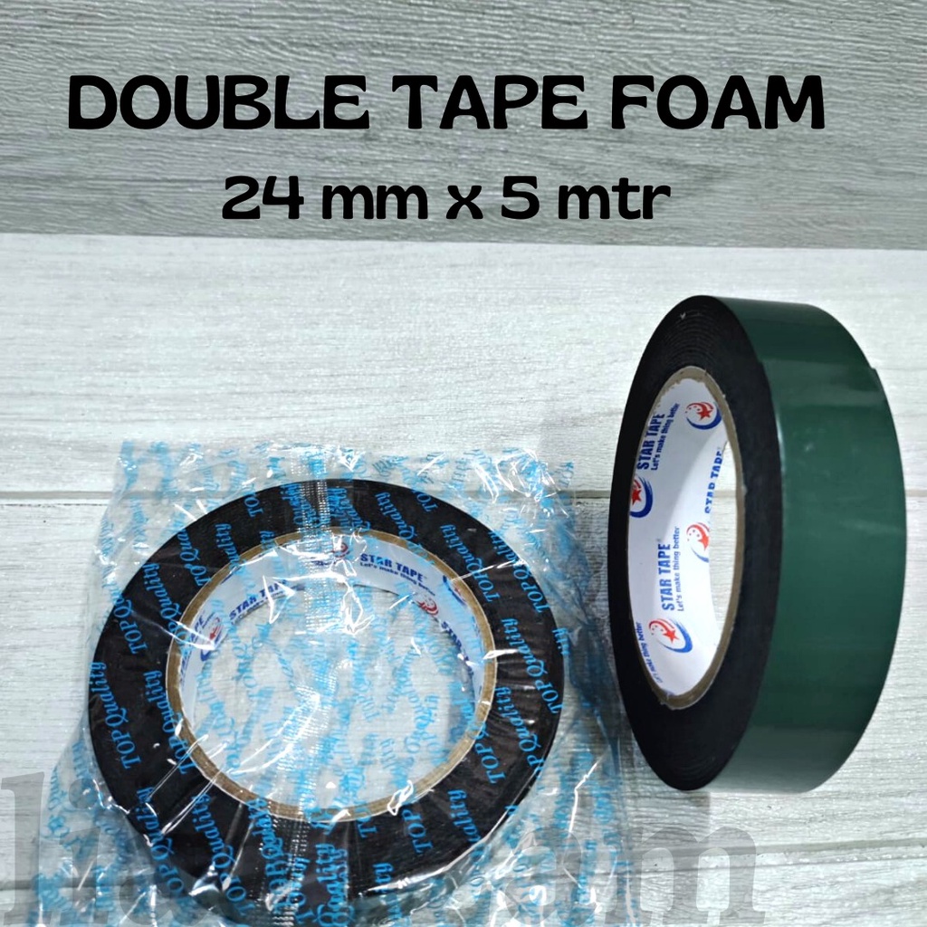 

Isolasi D/ Tape Foam STAR uk 1 inc 24mm x 5 Meter