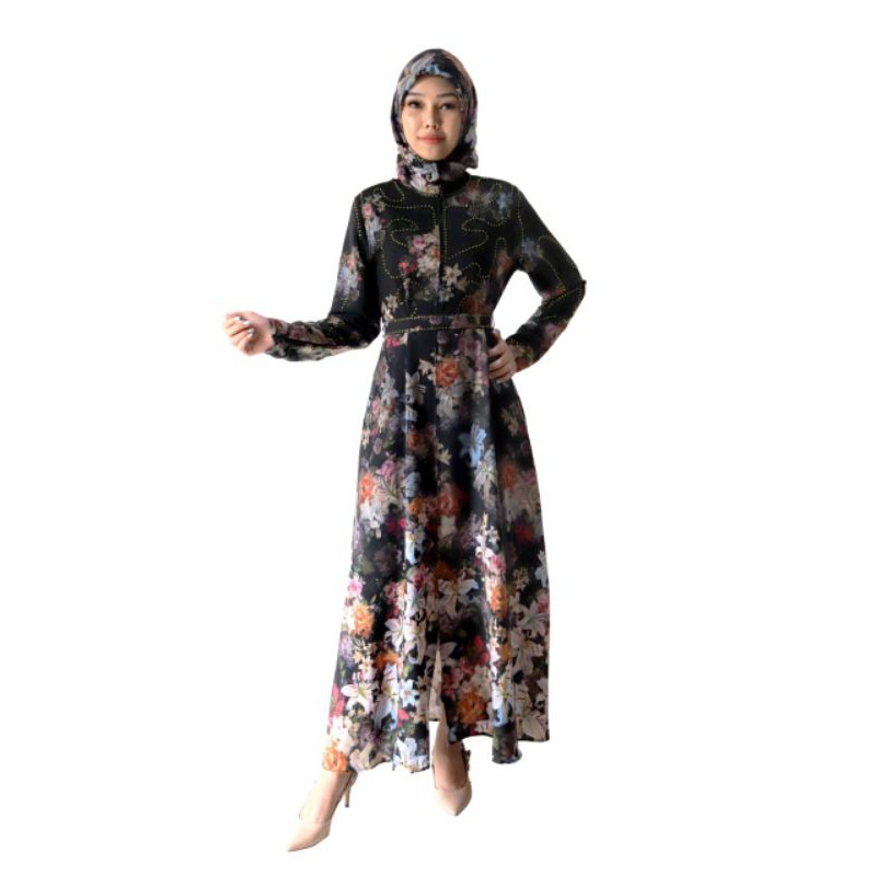 New Arrival Abaya Hikmat fashion A3870 Ready Grey