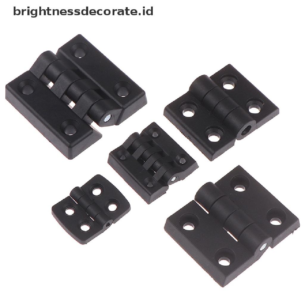 1 Pc Engsel Pintu Mini Bahan Plastik Abs Warna Hitam