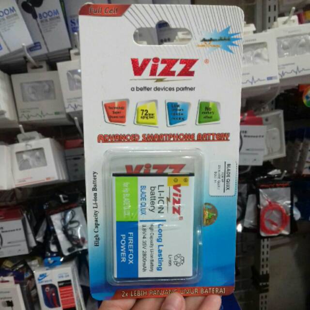 Baterai VIZZ ZTE BLADE Q LUX /  Baterai Double Power ZTE  BLADE Q LUX