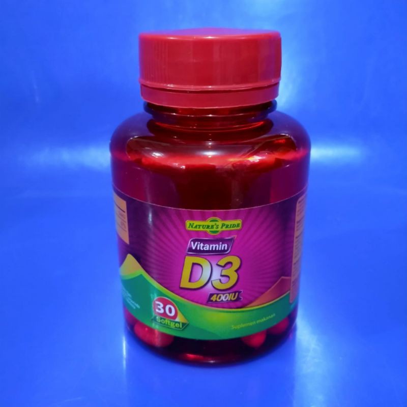 Vitamin D3 Nature's Pride 400IU  - isi 100 softgel