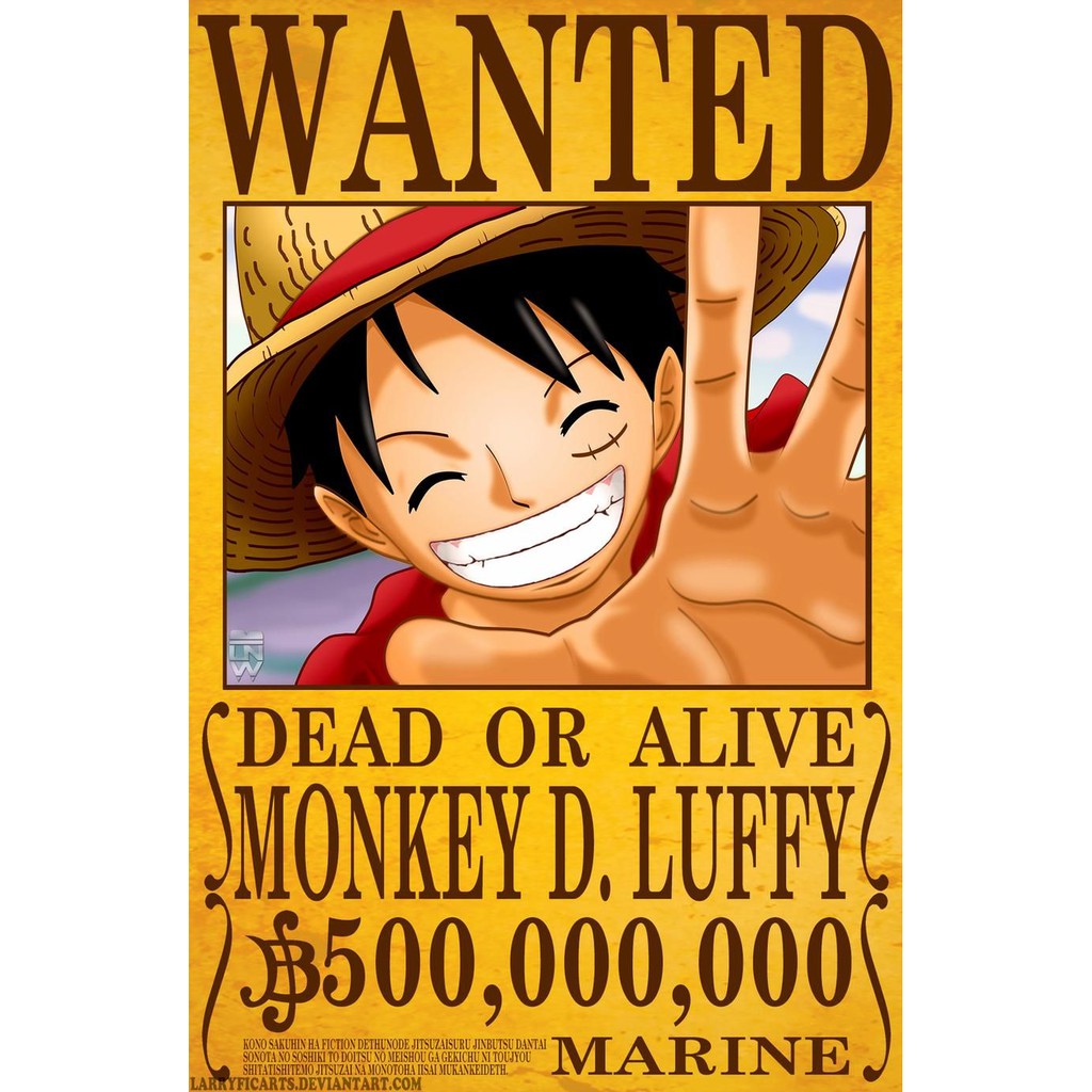 Sticker Poster Bounty One Piece Mugiwara Crew Vintage by Okashi Store-8