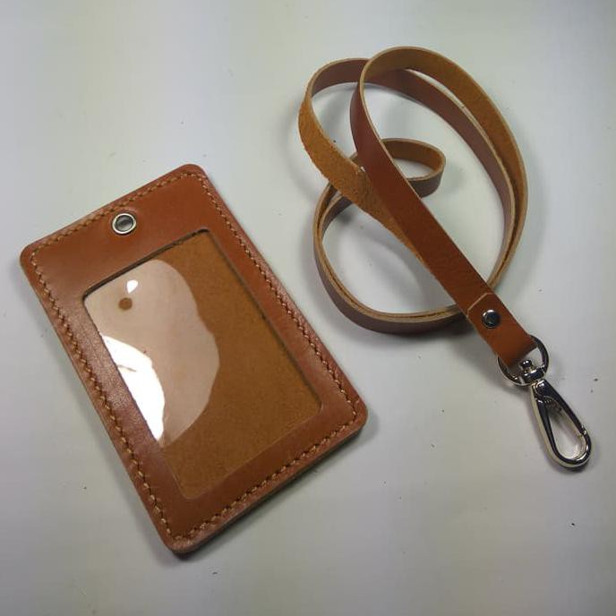 

Siap Kirim Id Card Holder Kulit Asli Warna Tan|Gantungan Id Card | Tali Id Card Segera Dapatkan