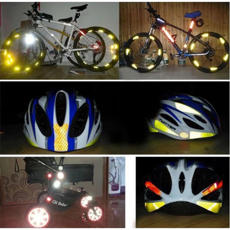 5cm * 1M Color Crystal Car Warnings Reflektif Film/Sepeda Color Grid Tape Reflektif Safety Tape/Peringatan Keamanan Strip Reflektif Stiker Film Bintang Mengkilap/Alat Dekorasi Film