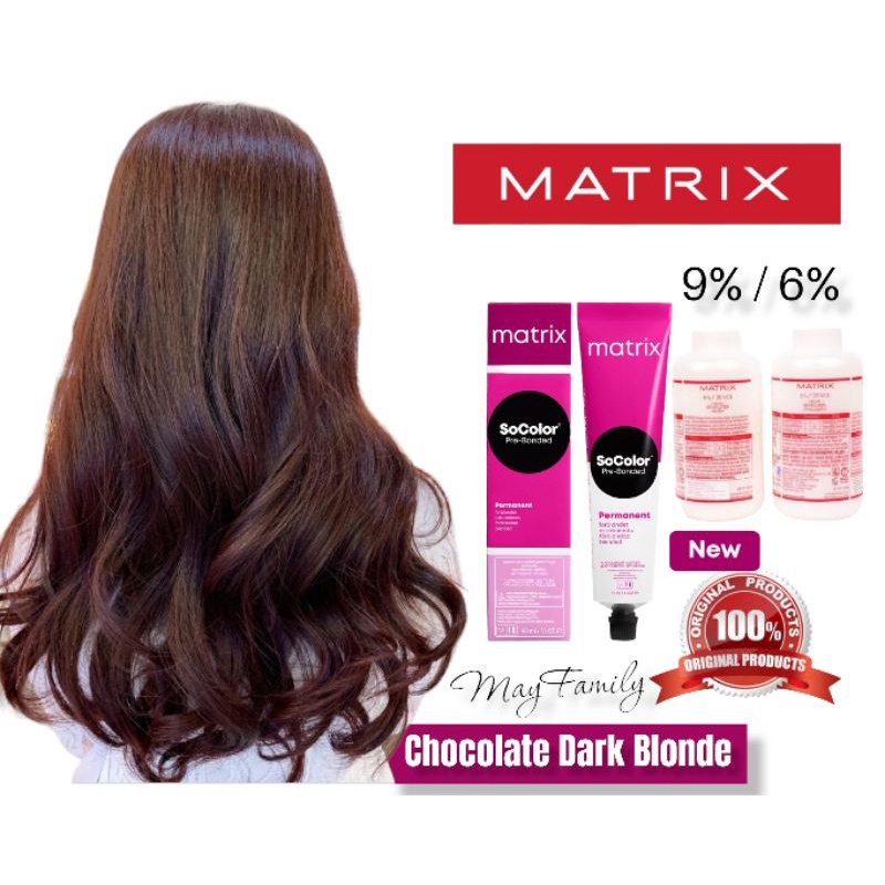 matrix socolor 6.5/6M chocolate dark blonde + oxydant