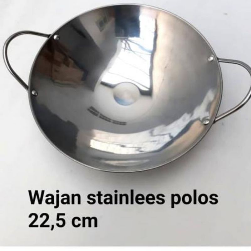 Wajan Stainless Steel mini 22 cm 24 cm dan 25 cm