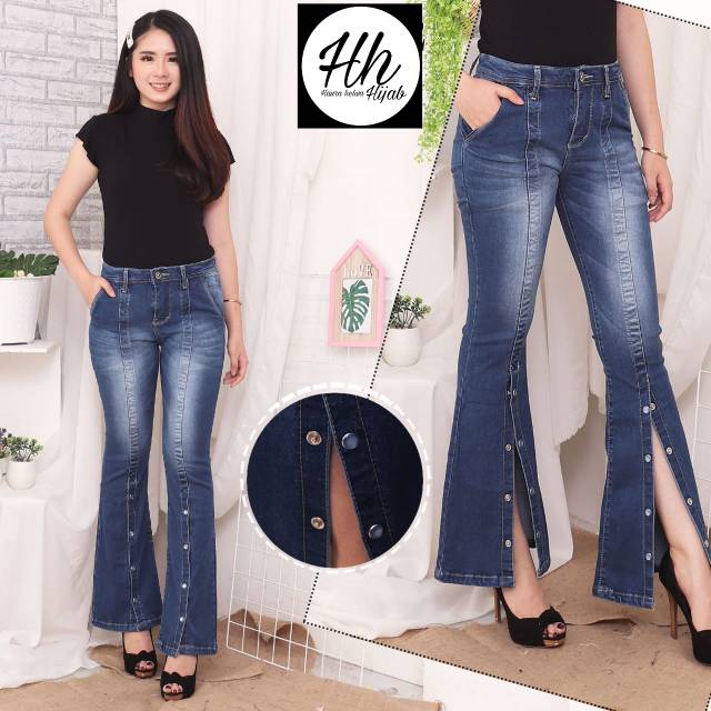 CUTBRAY JEANS  VJ ORIGINAL HAURAHELWA#kancing depan