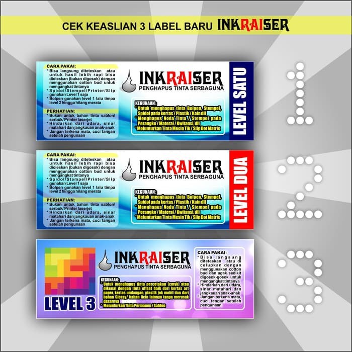 Penghapus Tinta Inkraiser Level 1 2 Premium Shopee Indonesia