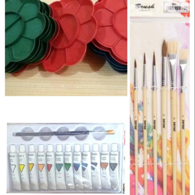 

Paket Lukis (kuas+cat akrilik+palet)