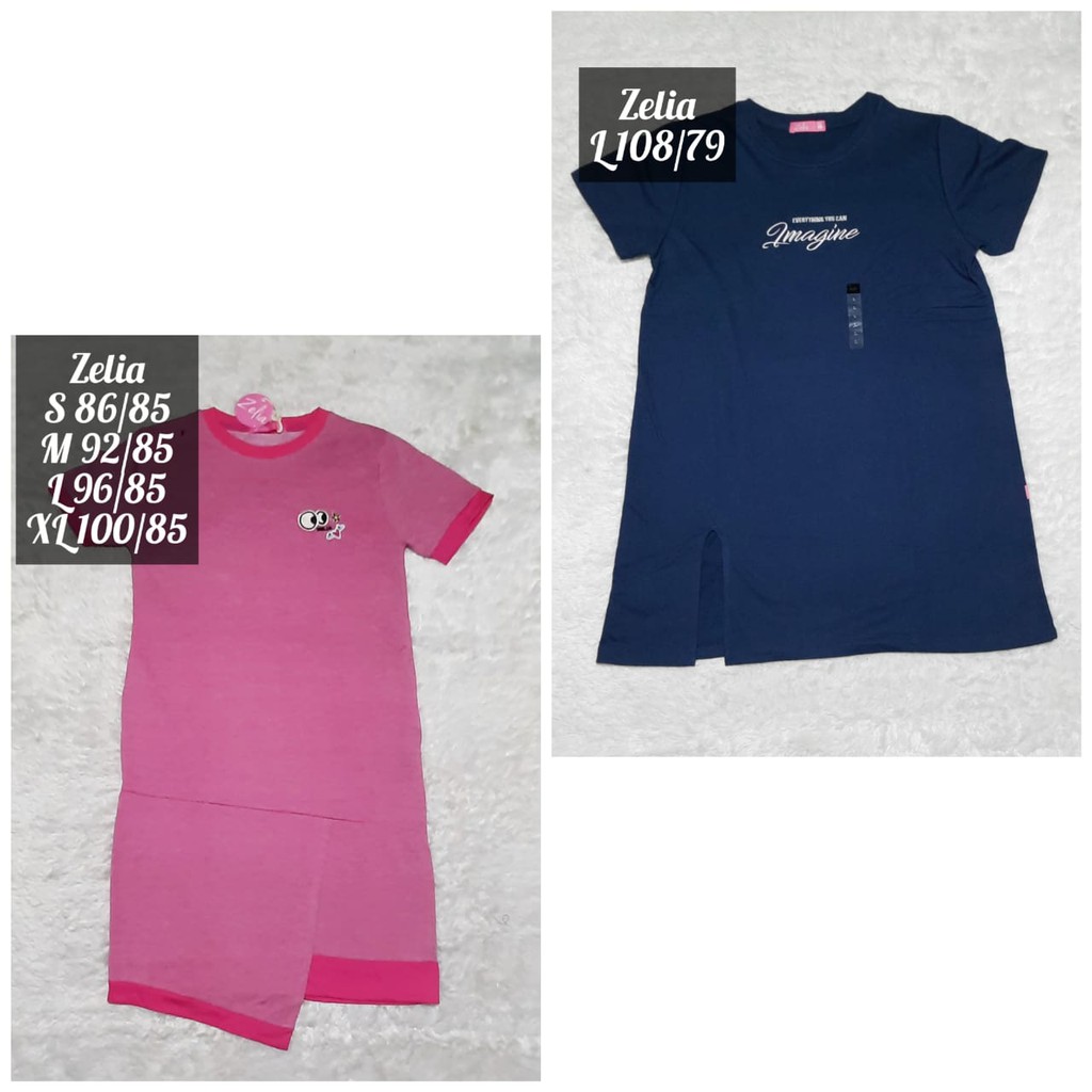 Zelia Tunik semi Sweater wanita / perempuan dewasa original branded