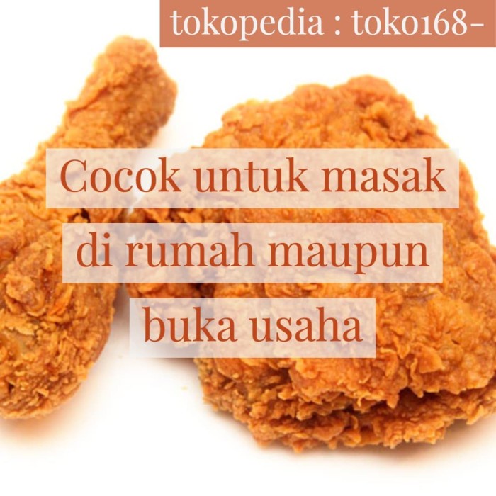 

b011tee Tepung & Marinasi Siap Pakai Fried Chicken 1 Kg Da01D100