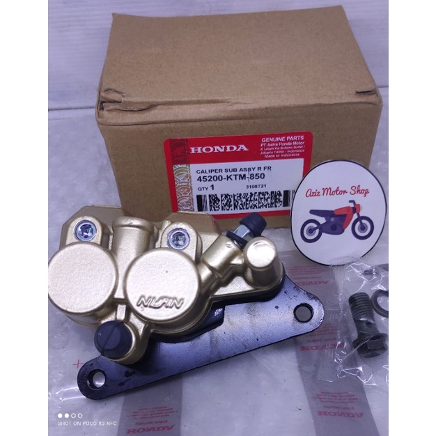 KALIPER CAKRAM KEPALA BABI CALIPER CAKRAM DEPAN SET ASSY HONDA SUPRA X125 SUPRA X LAMA CS 1 KODE KTM