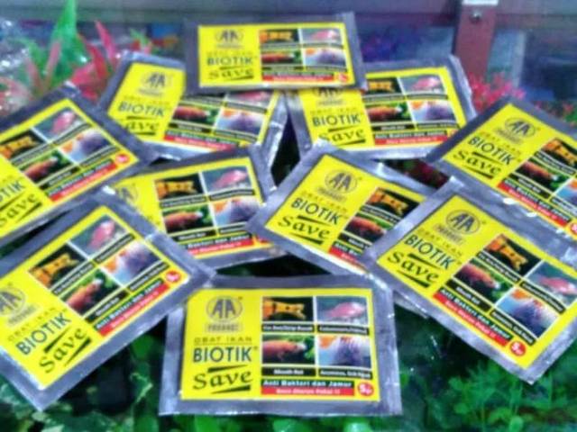 Obat ikan luka bakteri AKARI AA BIOTIK SAVE 5GR