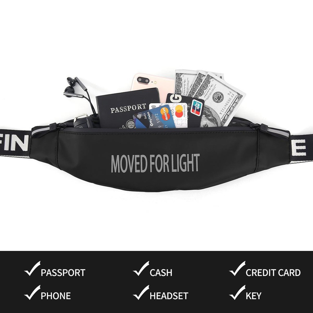 Tas Selempang Anti Air Multifungsi Waterproof Waistbag Moved for light