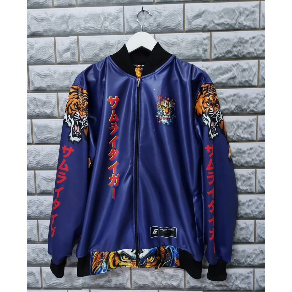 Sukajan Jaket Sukajan Metalik Tebal Warna Cerah Pria Wanita L XL