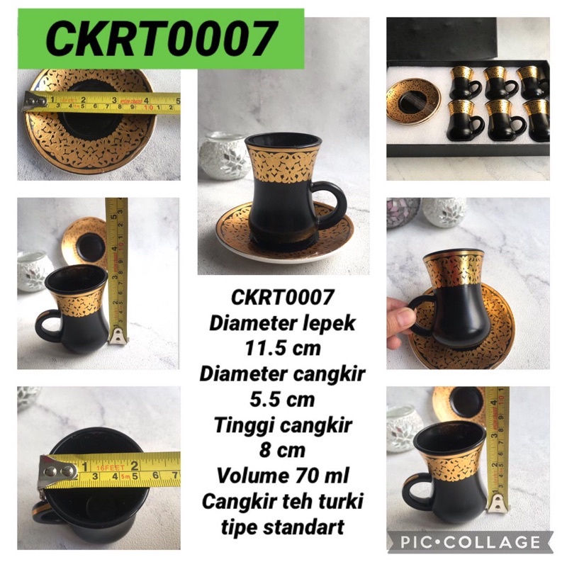 cangkir teh khas turki/gelas teh/mug turki