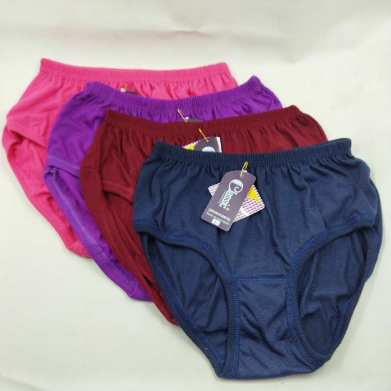 Undies Celana Dalam Wanita Merk Classic Ukuran ampe extra jumbo size Free size XL