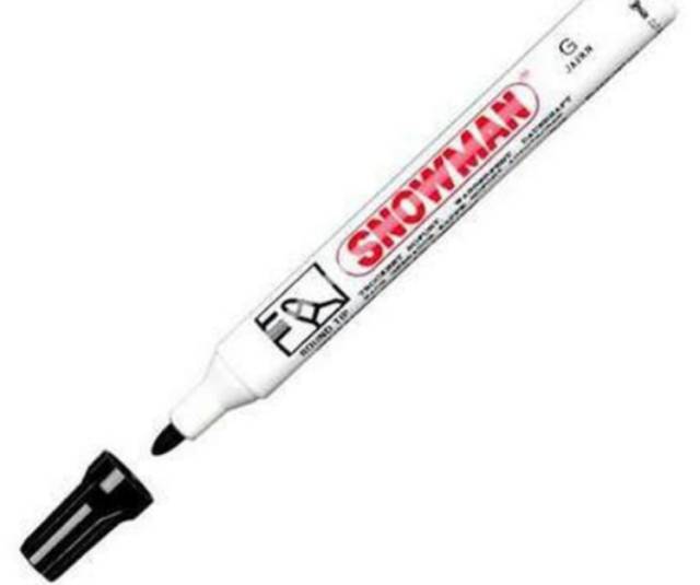 

Spidol marker permanen Snowman hitam biru merah (1 pcs)