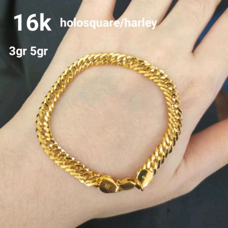 Rantai tangan gelang tali anak dan dewasa emas asli kadar 750 700 75% 70% surabaya sisik naga rante cowok cewek