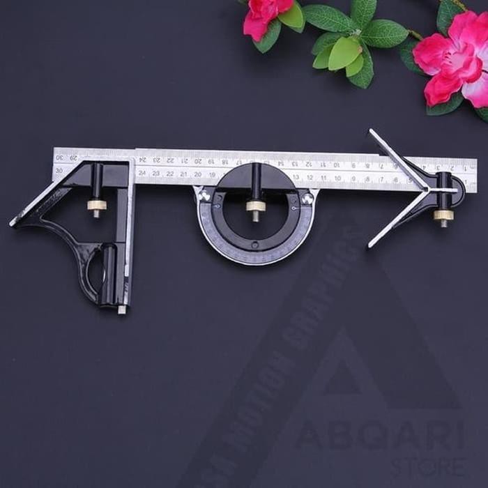 

penggaris multifungsi combination square Protractor siku tukang