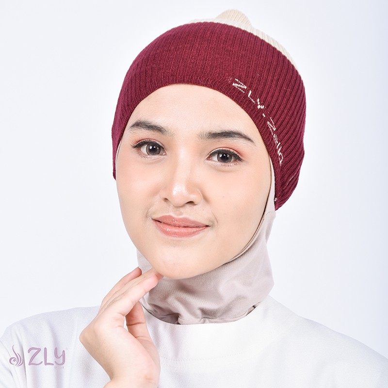 Ciput Bandana | Bando Hijab Anti Pusing Nyaman Adem Rajut Premium ZLY Hijab Cream