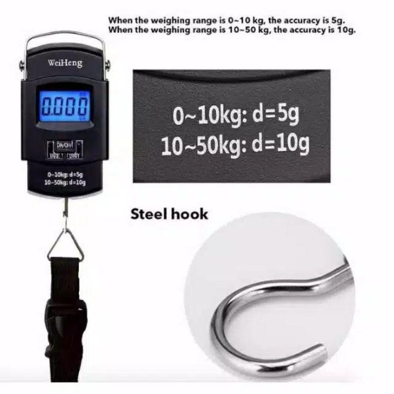 timbangan gantung/timbangan portable/timbangan digital 50kg