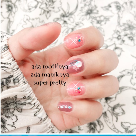 [ORGM] Free Buffer! Sticker Kuku 3D Motif dan manik I Nail Art part 1