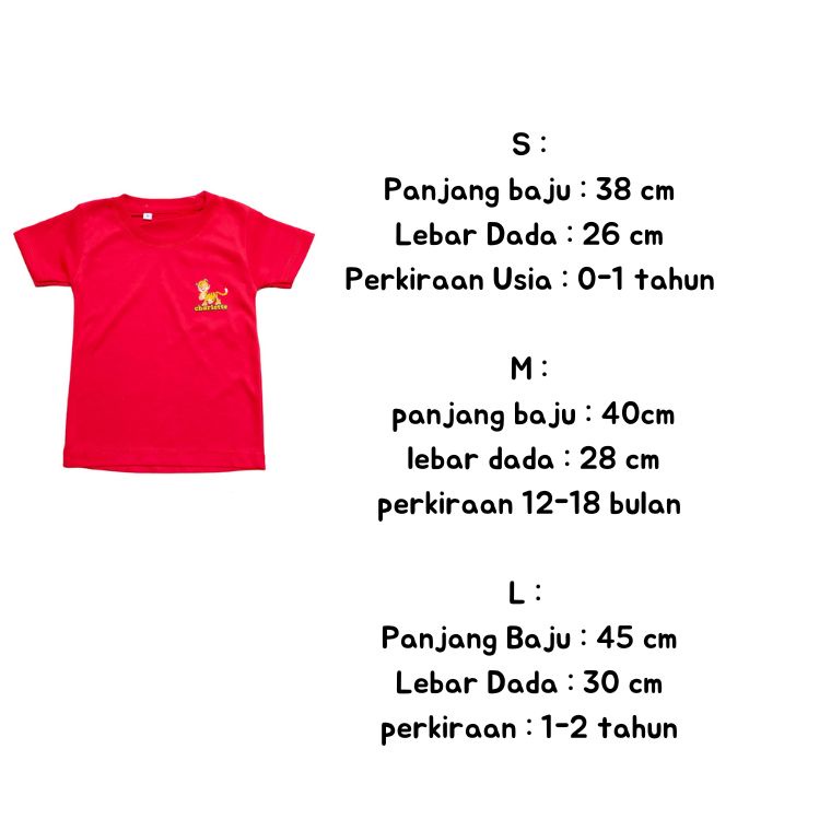 Baju Kaos Oblong Polos Distro Anak Murah Usia 0-2 tahun