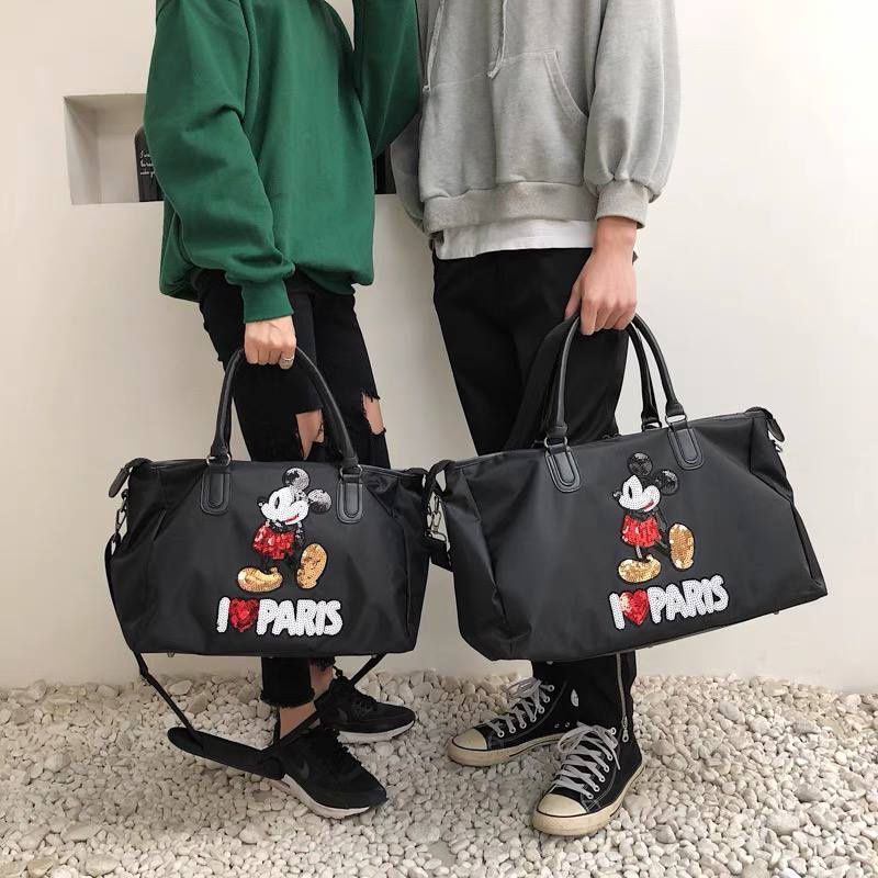 SZ6645 Tas besar selempang hitam tas mickey ILP wanita import kekinian terbaru termurah cod jakarta