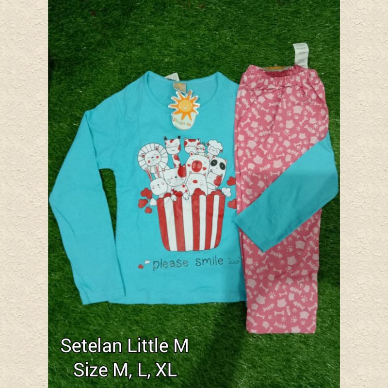 setelan little m cewek / piyama little m