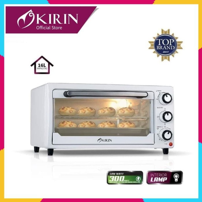 KIRIN Oven 16L KBO 160 LL Low Watt With Lamp KBO 160LL PUTIH