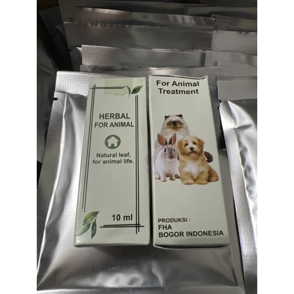 obat herbal jamur scabies kutu luka gores kucing anjing oles cair 10ml