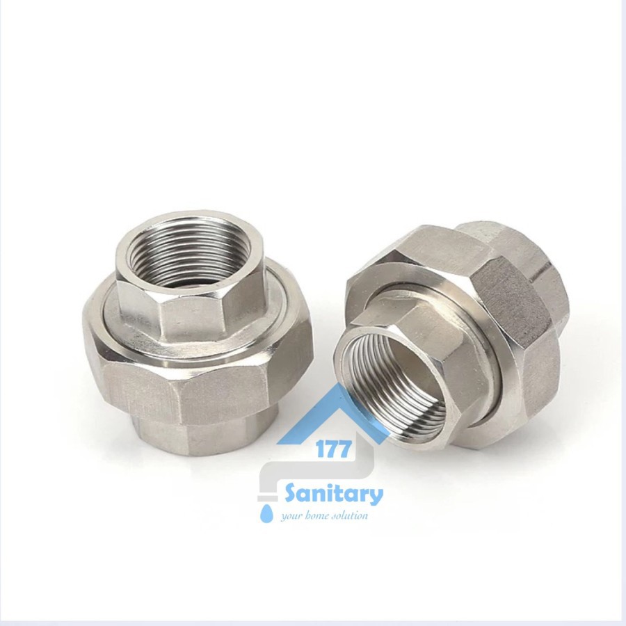 Naple Watermur 1/2 inch Stainless 304 - Water mur fitting sambung kran 101X / X4 Watermor