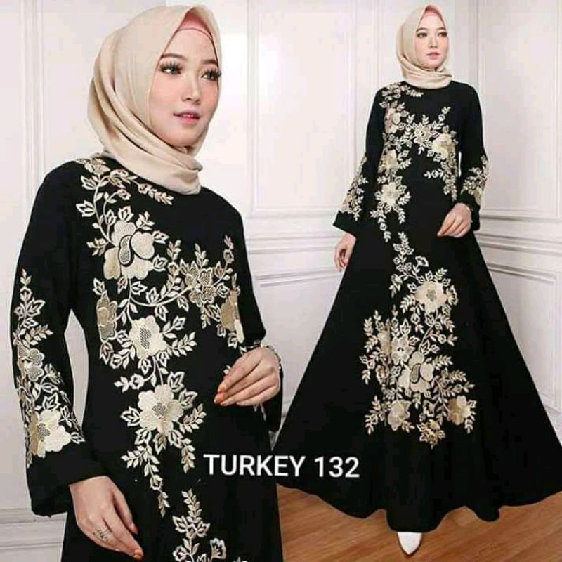 Abaya Bordir Mewah Abaya Hitam Bordir Gamis Abaya Arab Gamis Abaya Hitam Terbaru Abaya hitam Polos