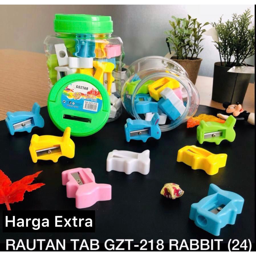 

LJK SHOP - SERUTAN PENSIL / RAUTAN PENSIL ISI 24 PCS TOPLES BENTUK KELINCI GROSIR RAUTAN