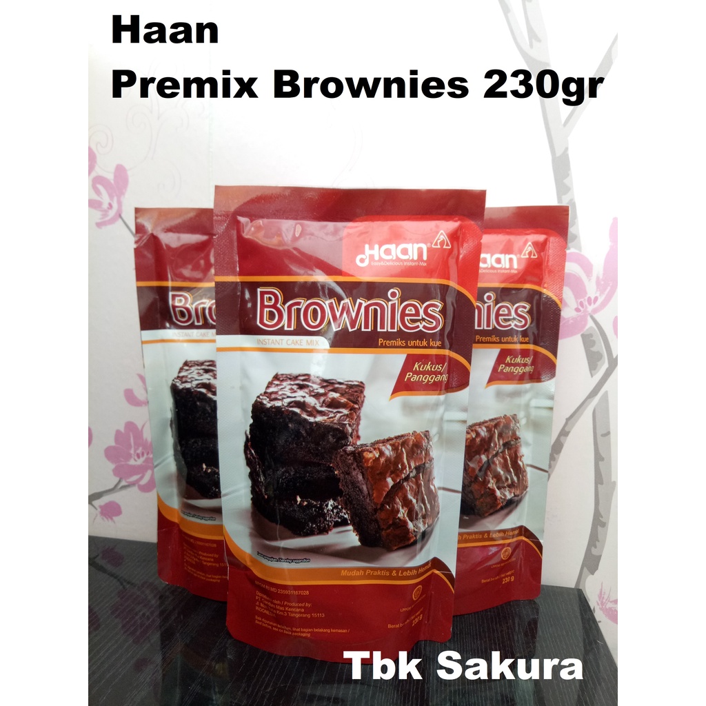 

Haan Brownies Kukus/Panggang 230gr - Premiks Brownies